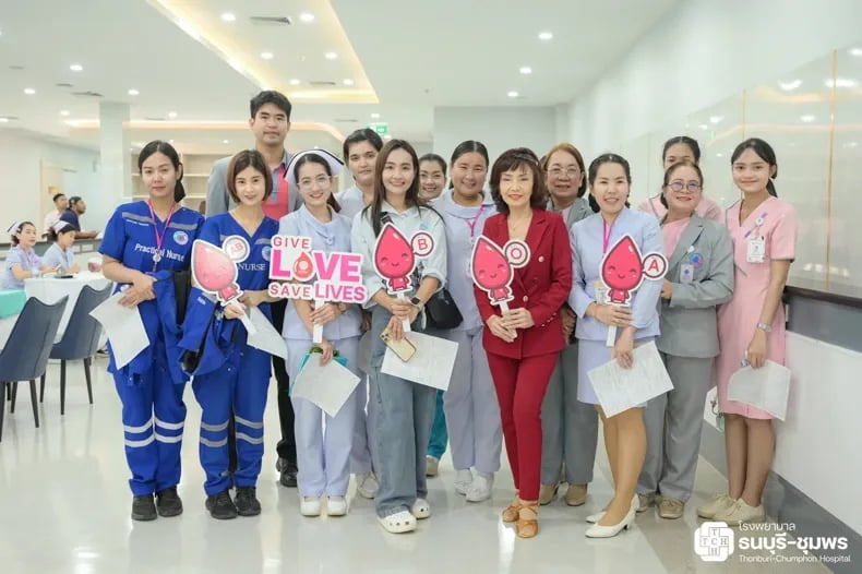 รพ.ธนบุรี-ชุมพร! ขอขอบคุณ "ฮีโร่" ทุกท่านที่ร่วมเป็นผู้ให้ในกิจกรรมบริจาคโลหิต